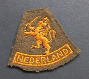 A attractive - wartime British made - Dutch Free Forces arm i.e formation lion
