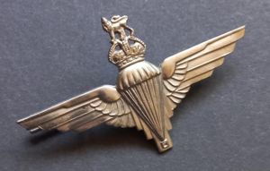 A nice uncommon - so called cut-out i.e voided crown - cap badge to the Parachute Regiment