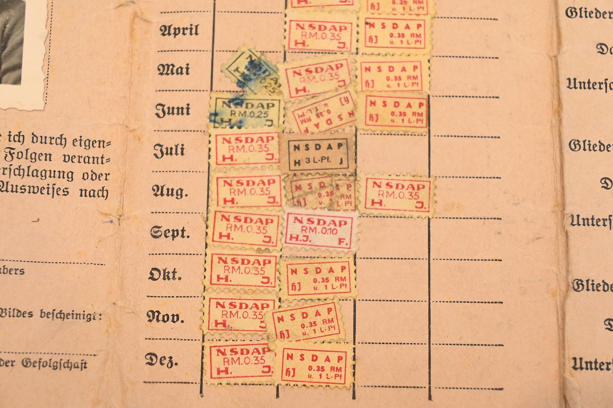 HJ mitglieds ausweis