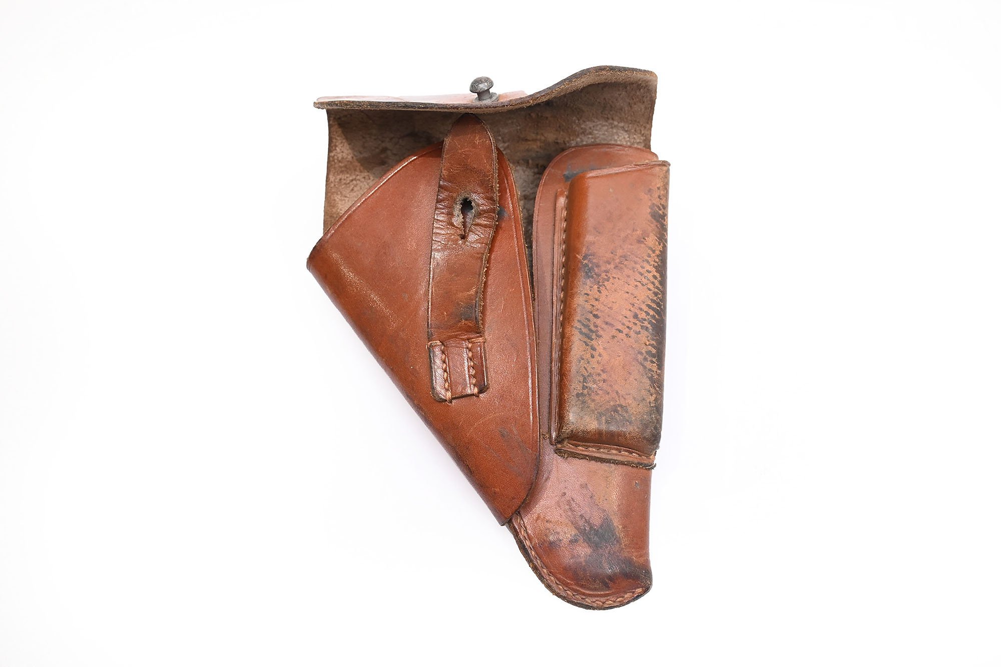 brown unmarked ppk holster.