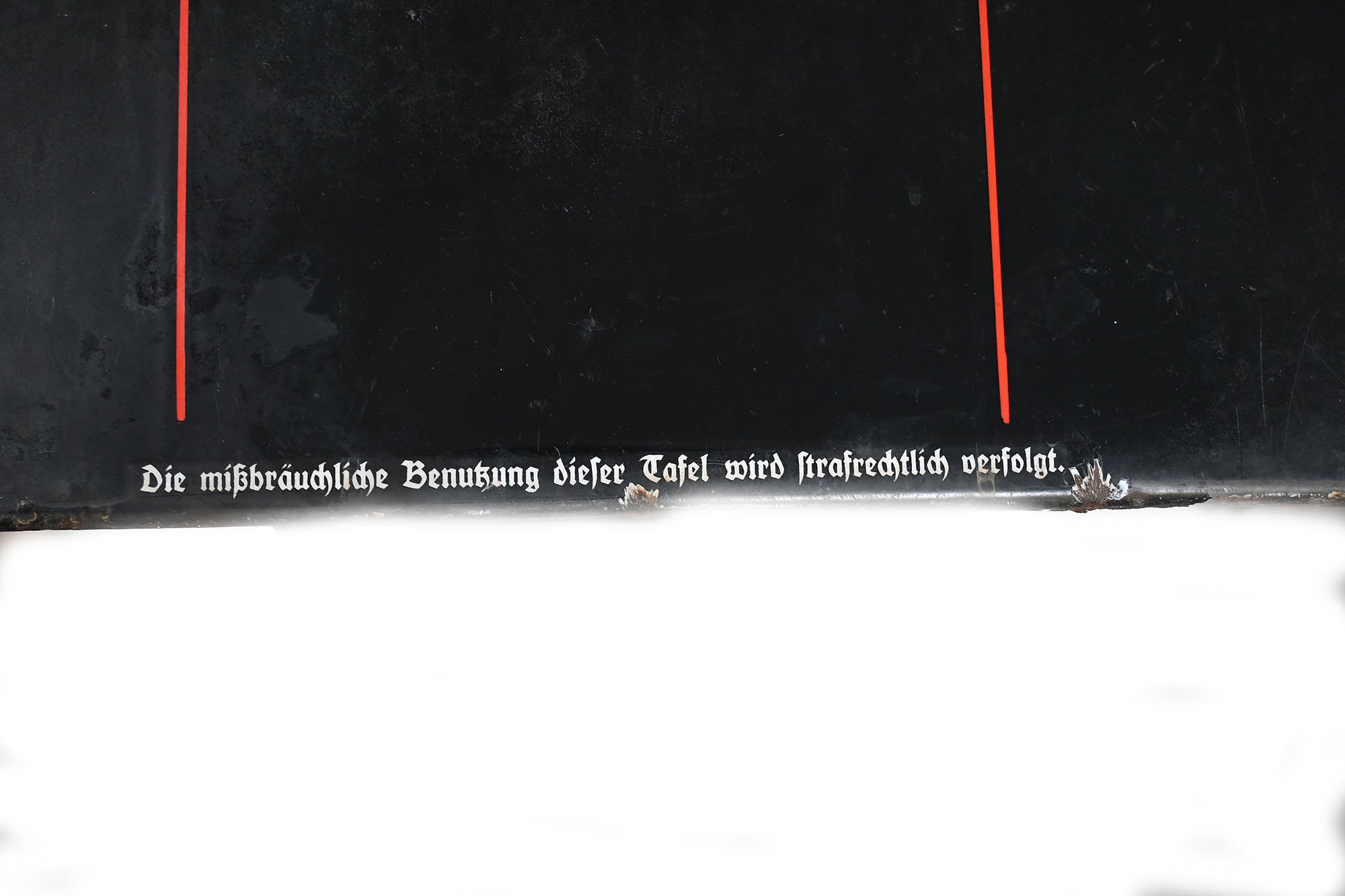 enamel sign here spricht die nsdap