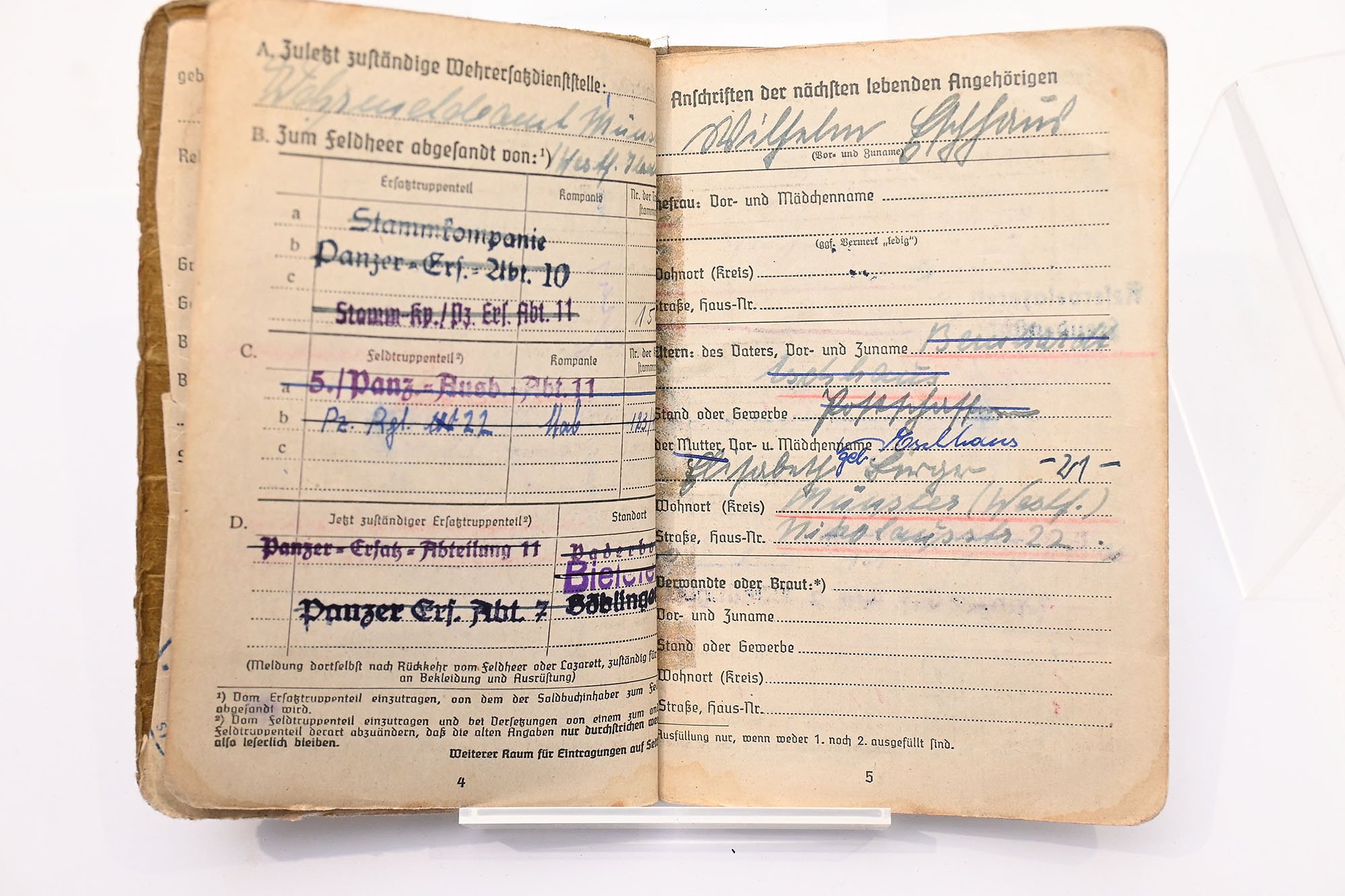 sold book with large photo panzer protection