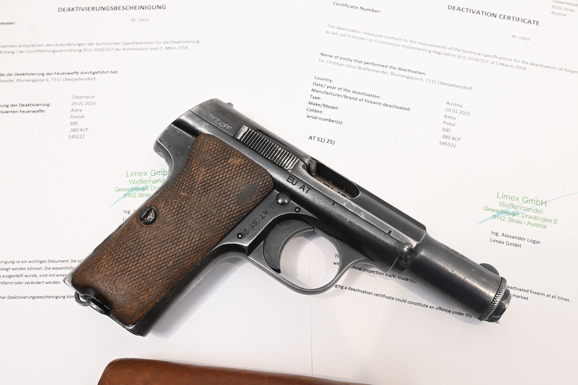 rare astra 300 pistol eu deko