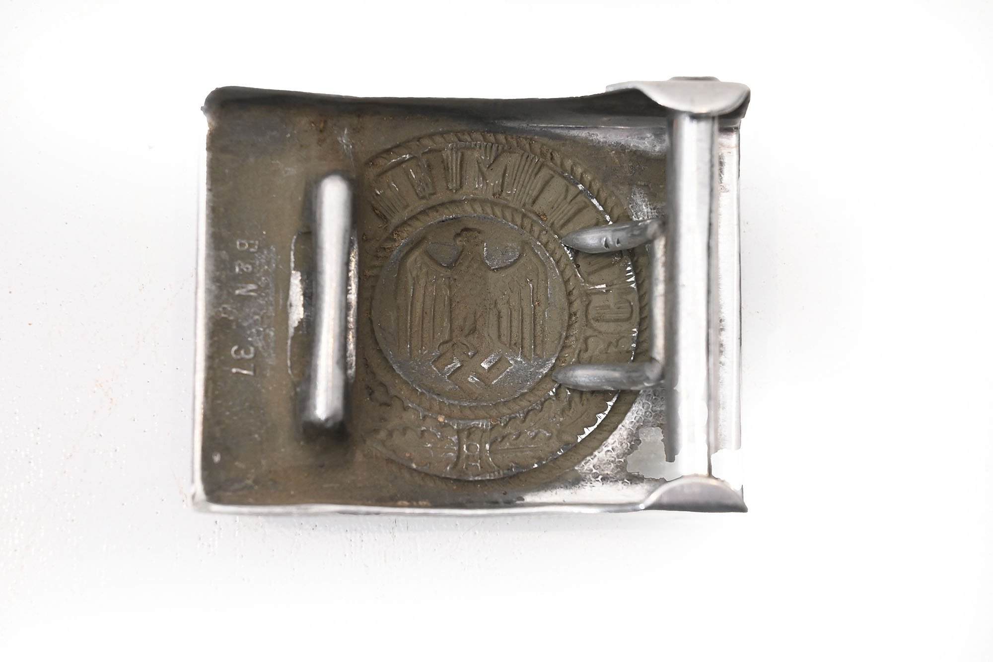 Aluminum Wehrmacht belt lock. B&N 1937