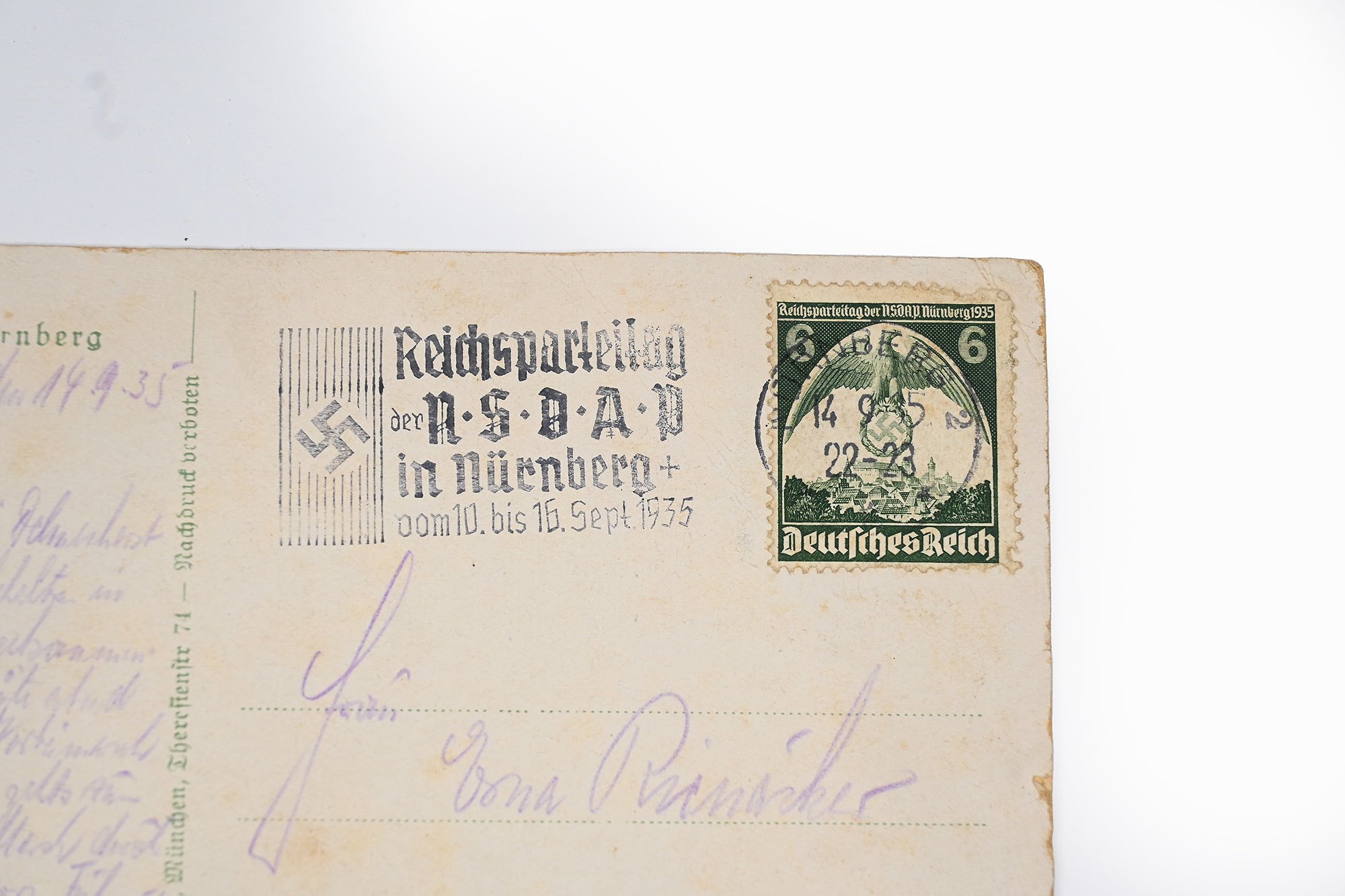 postcard reichs party tag Nurenberg