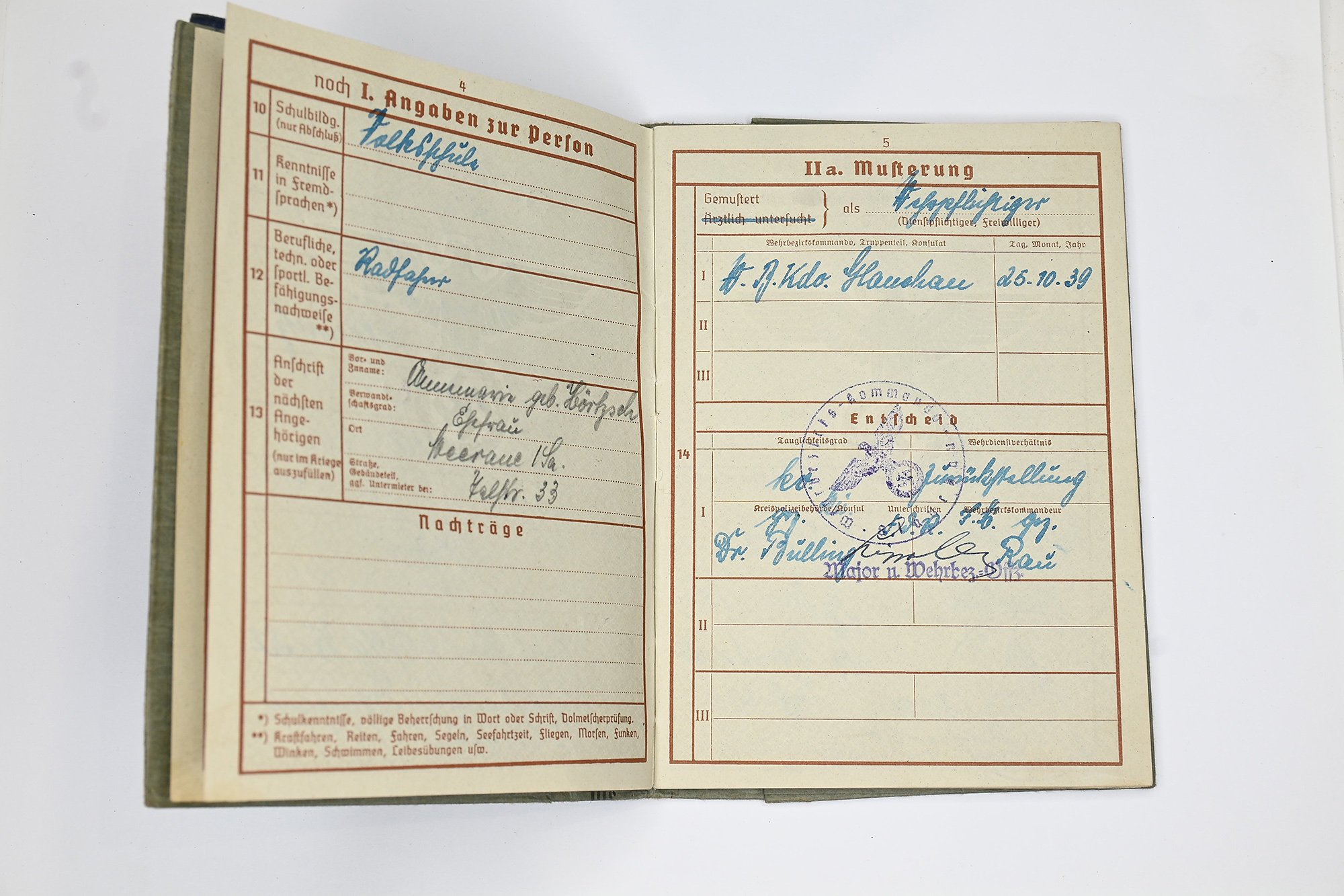 Panzergrenadier Heinz Hecht lot