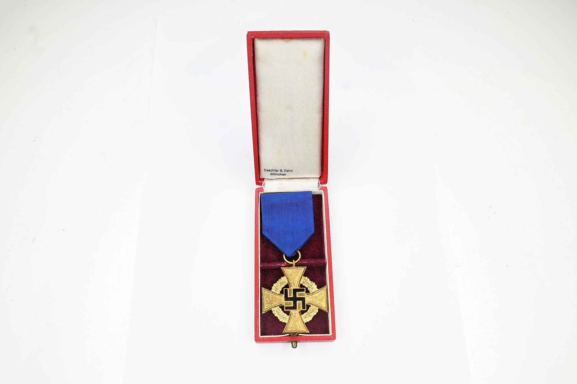 40 jahre mourning service medal in box