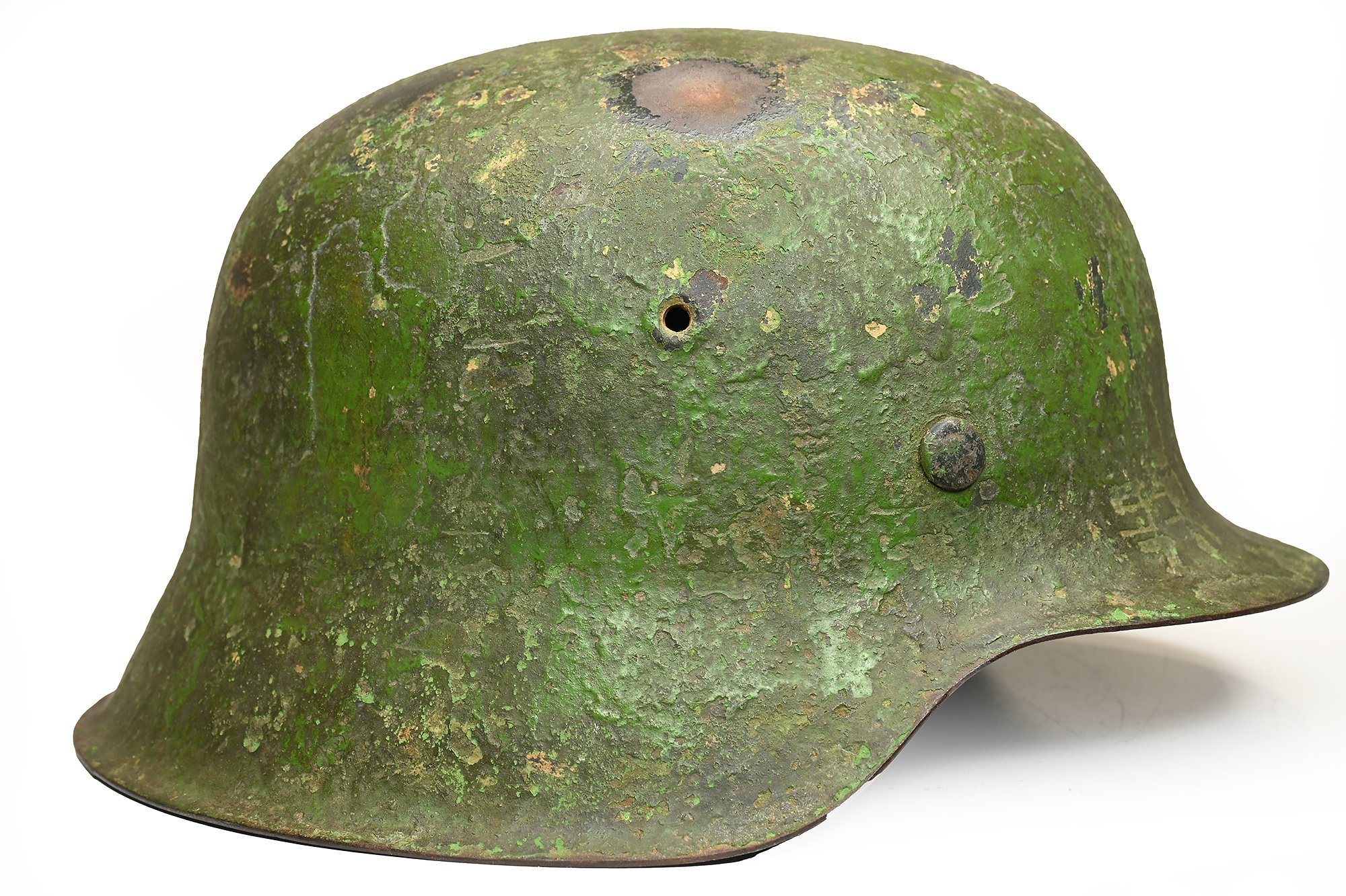 late war m42 camo helmet