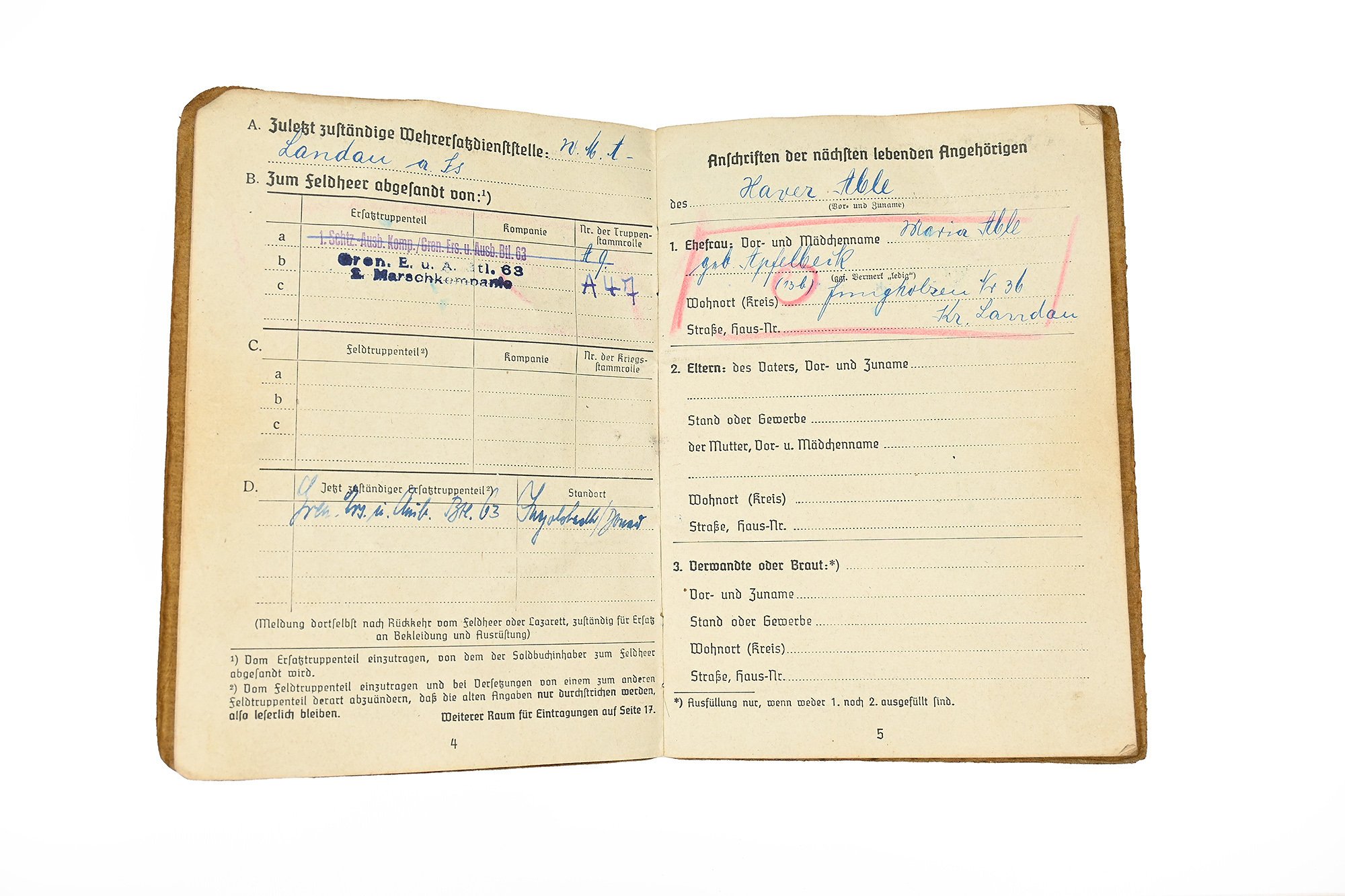 soldbuch grenadier Able Have