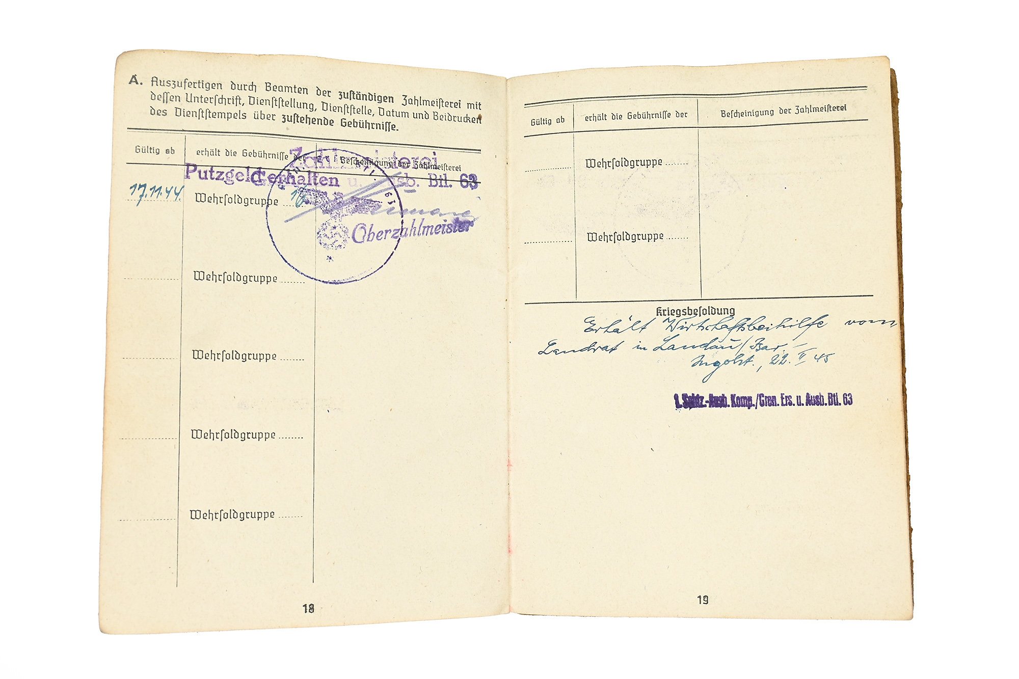 soldbuch grenadier Able Have