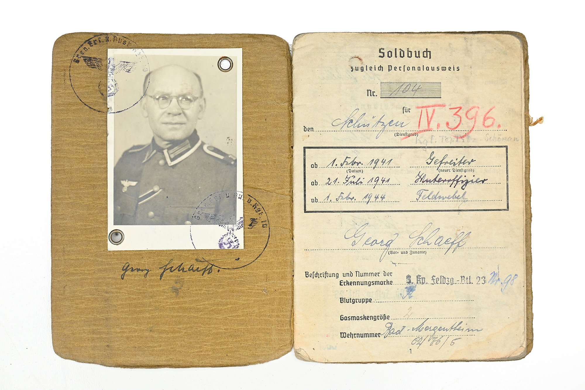 soldbuch Georg Schaeff