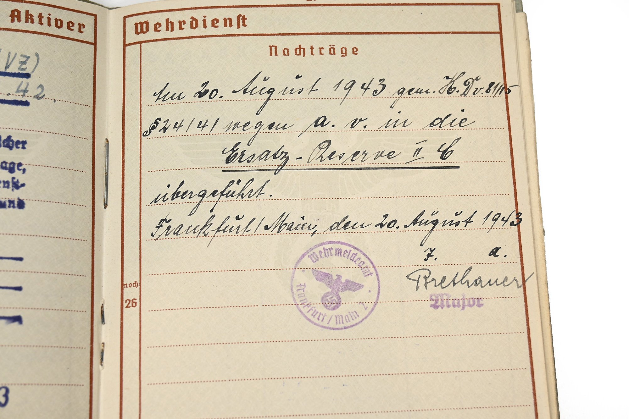 German Wehrpas Rudolf Zimmerman