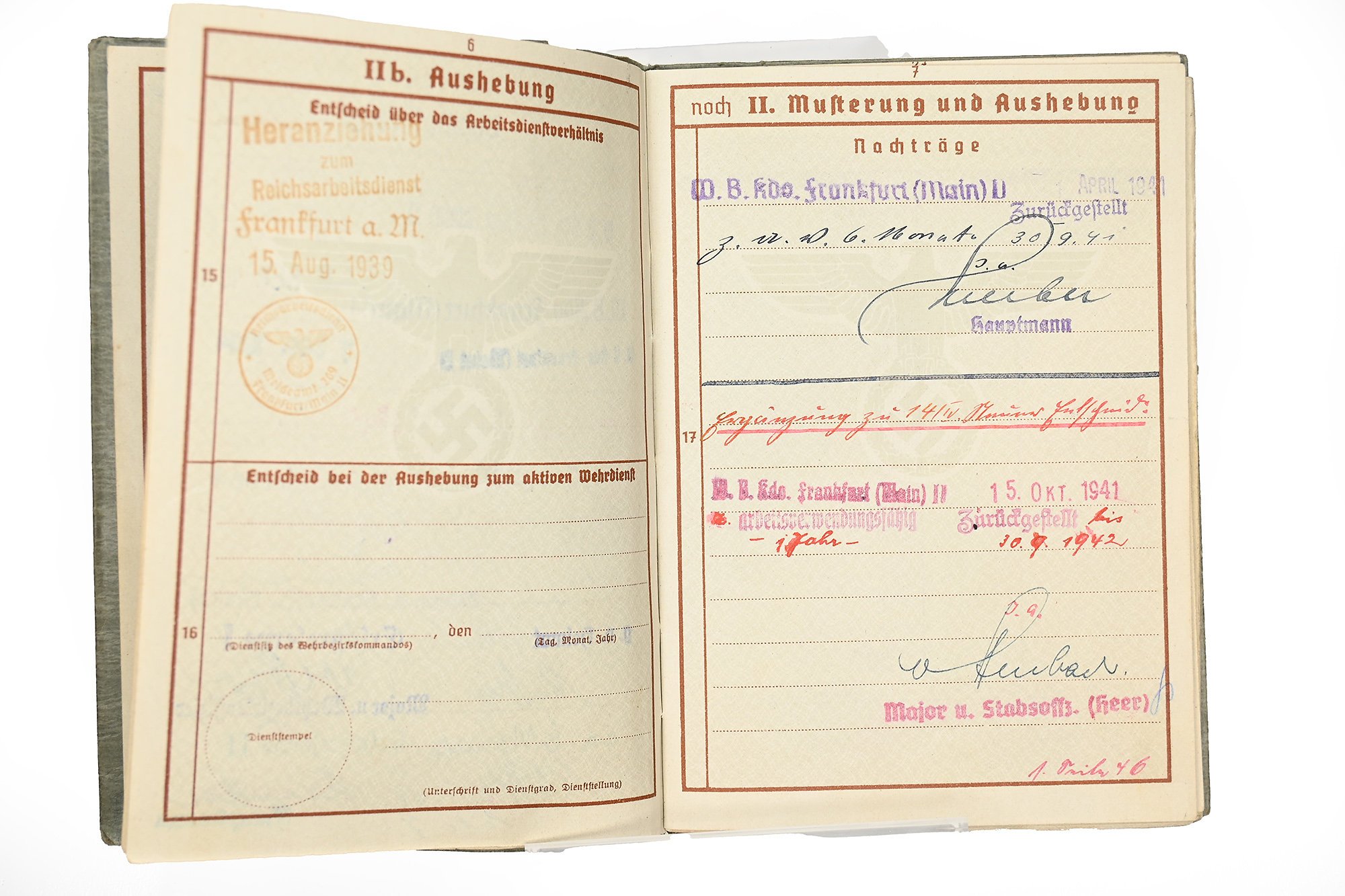 German Wehrpas Rudolf Zimmerman