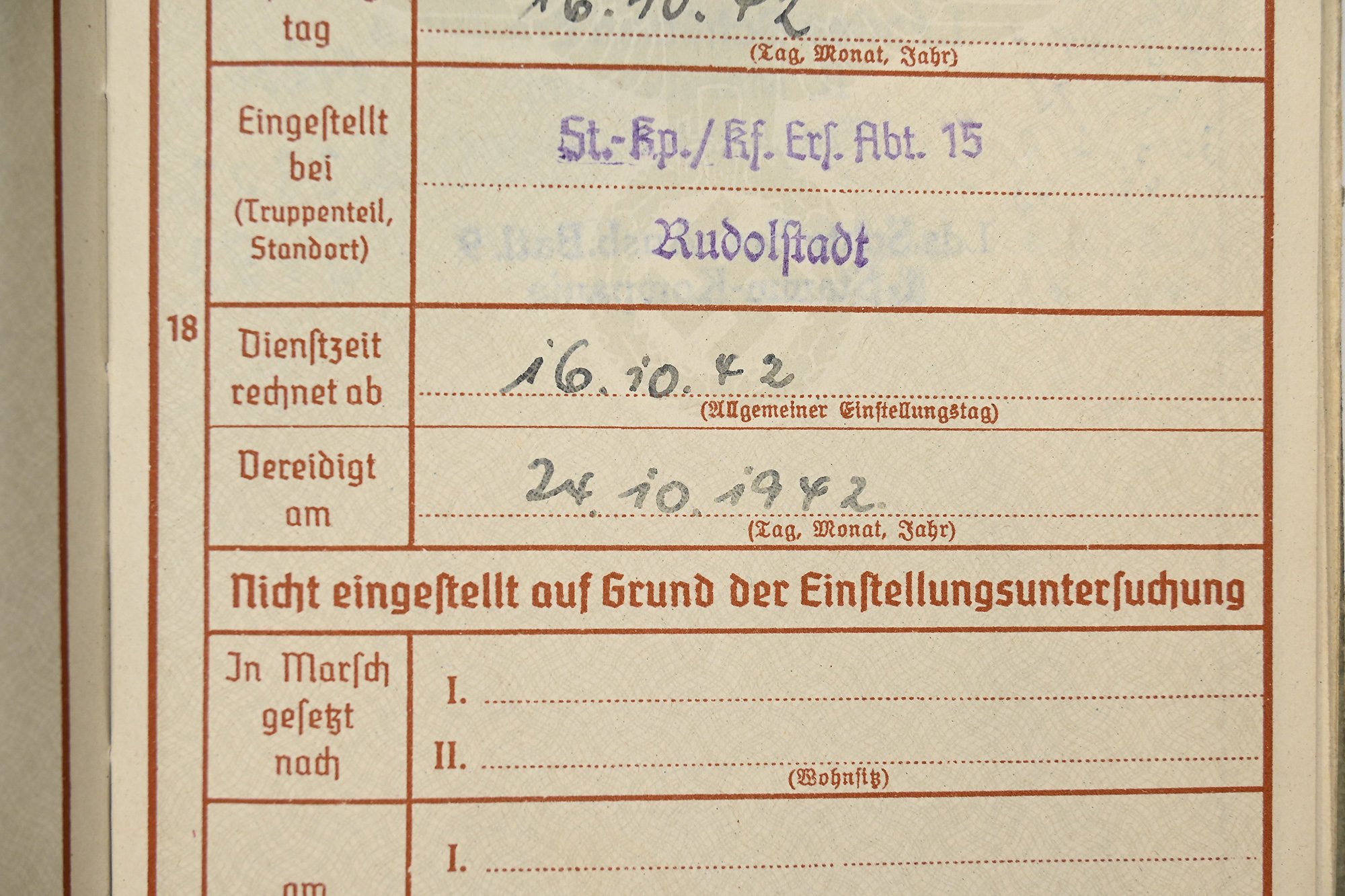 German Wehrpas Rudolf Zimmerman