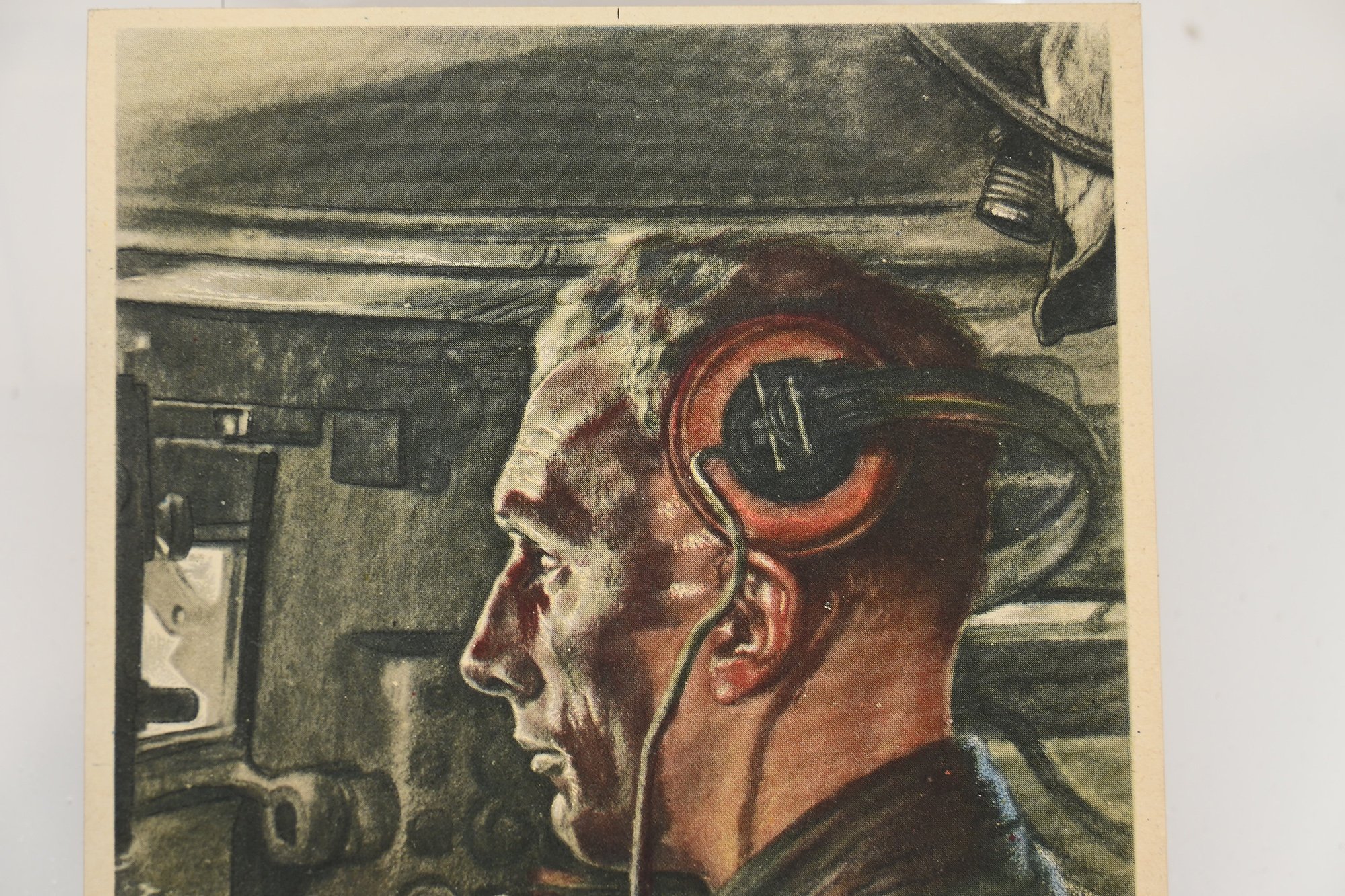 willrich postcard unser panzerfahrer