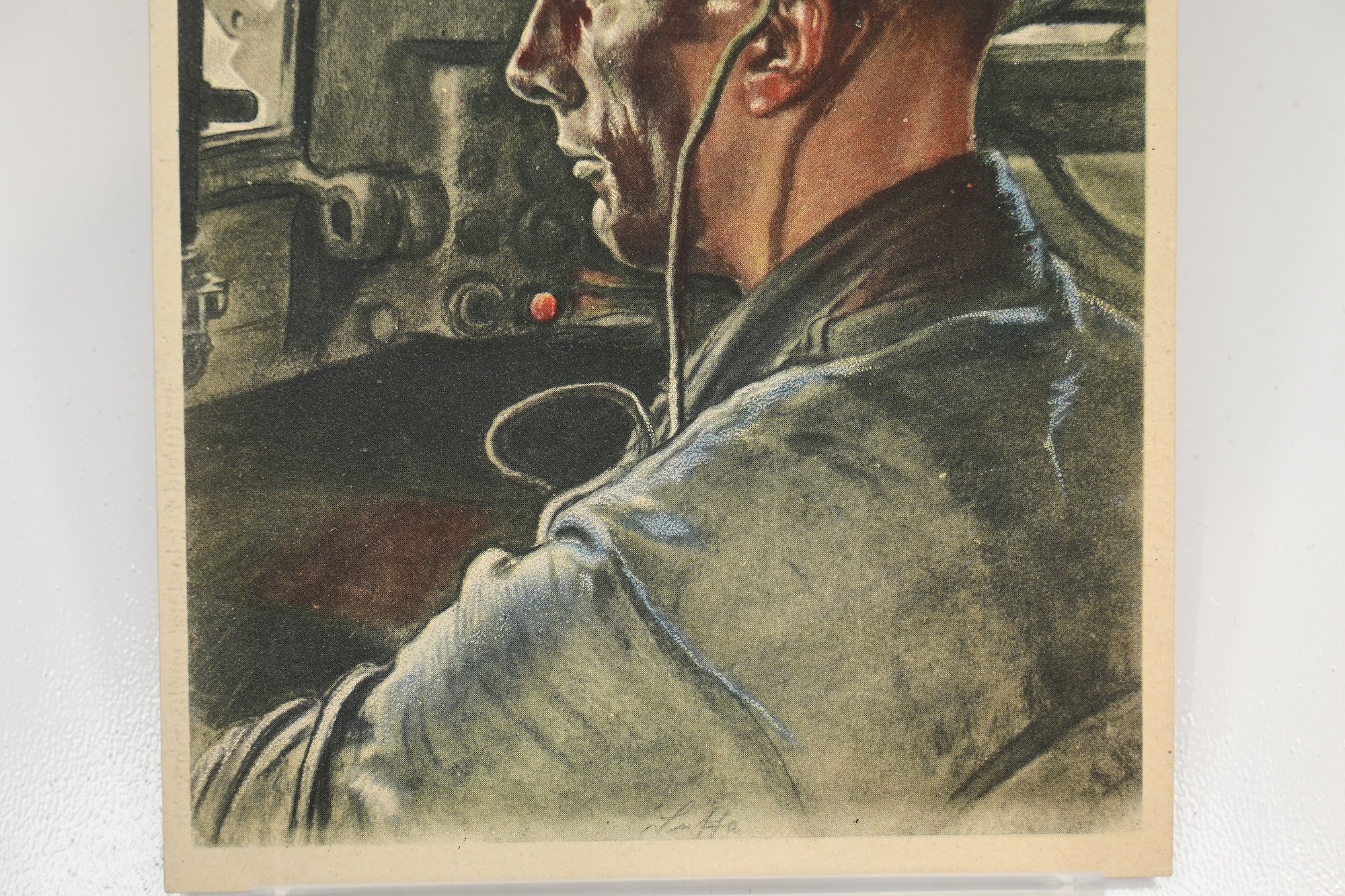 willrich postcard unser panzerfahrer