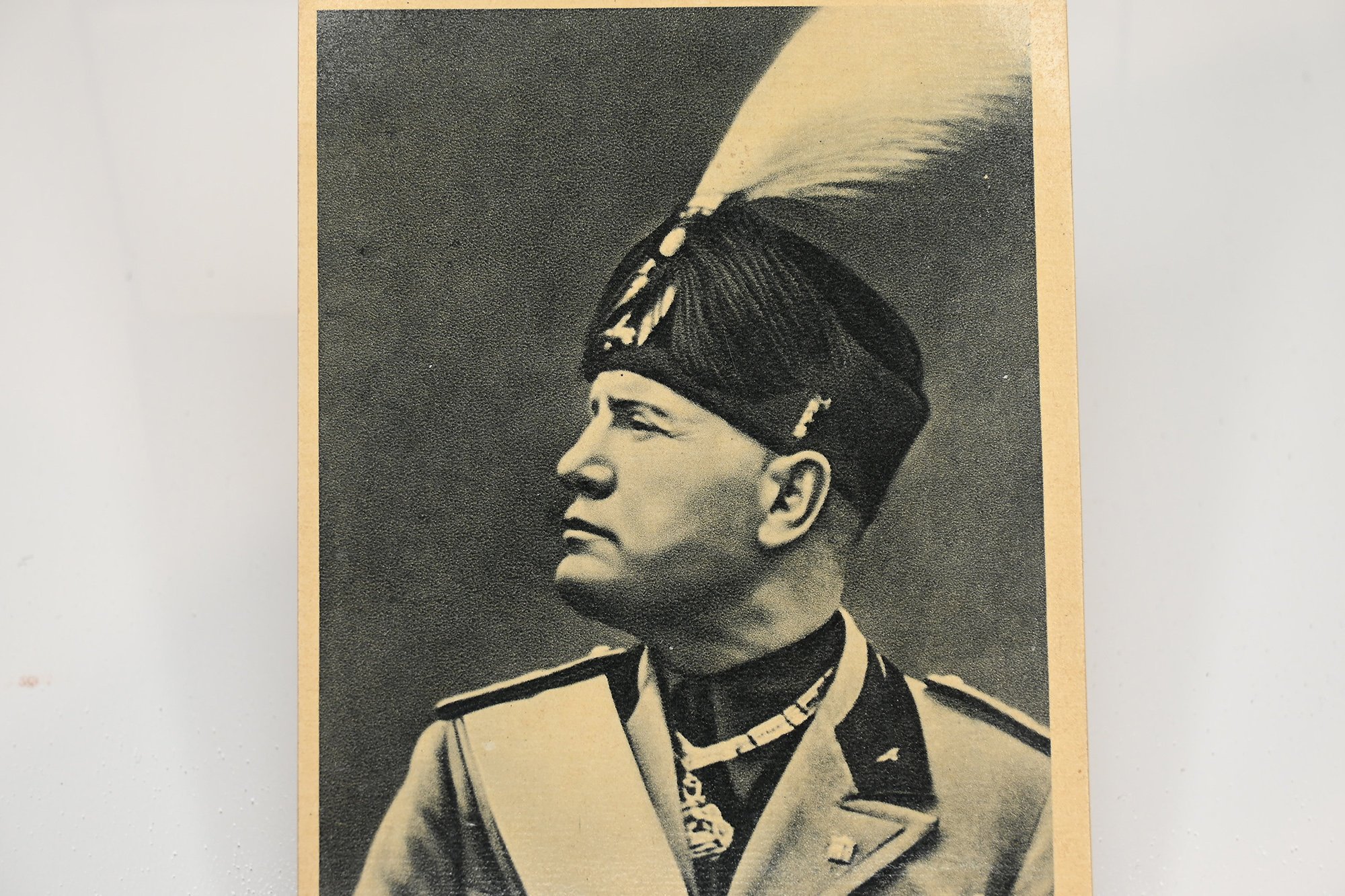 postcard of the duce