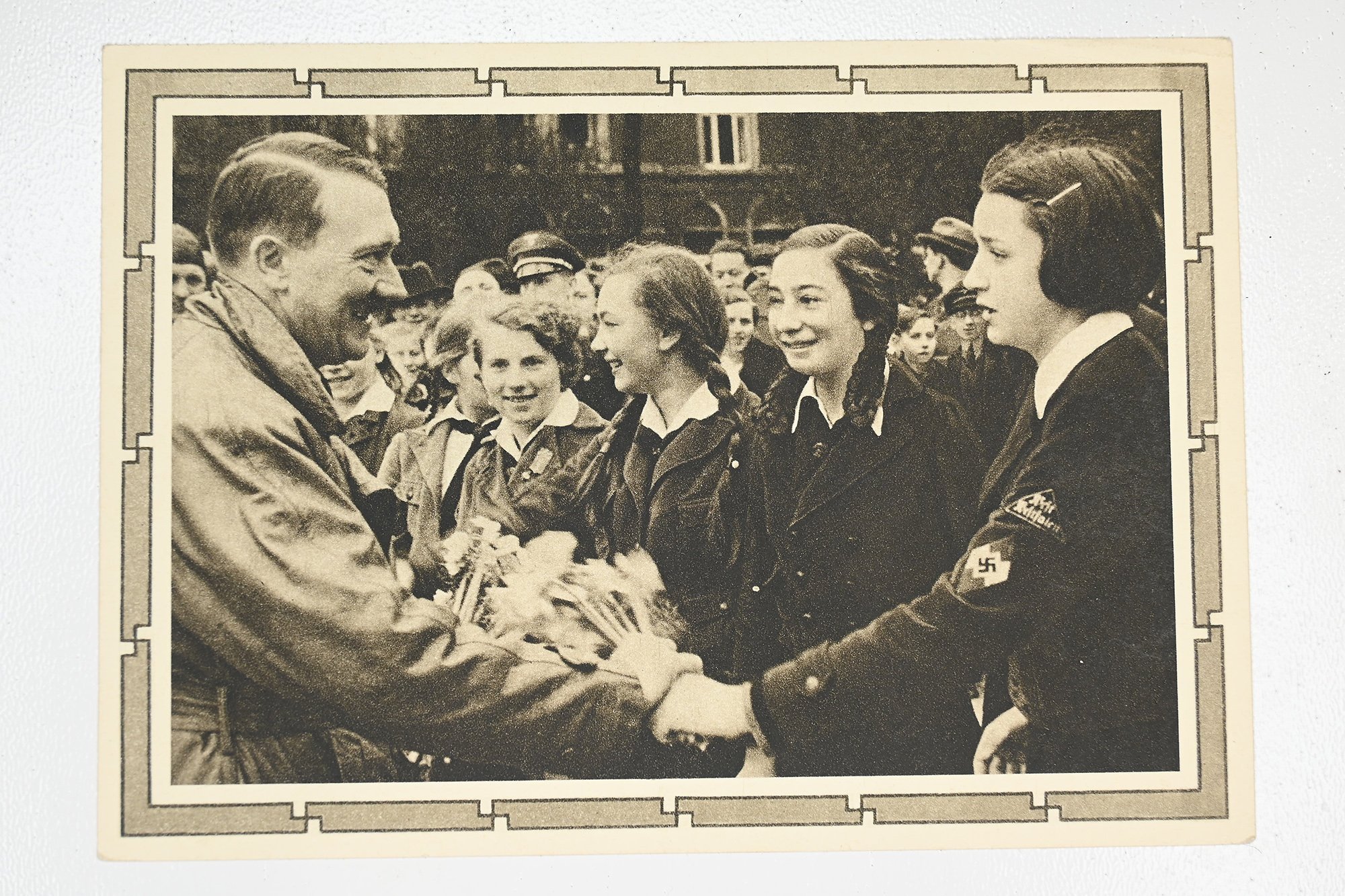 postcard featuring Hitler.