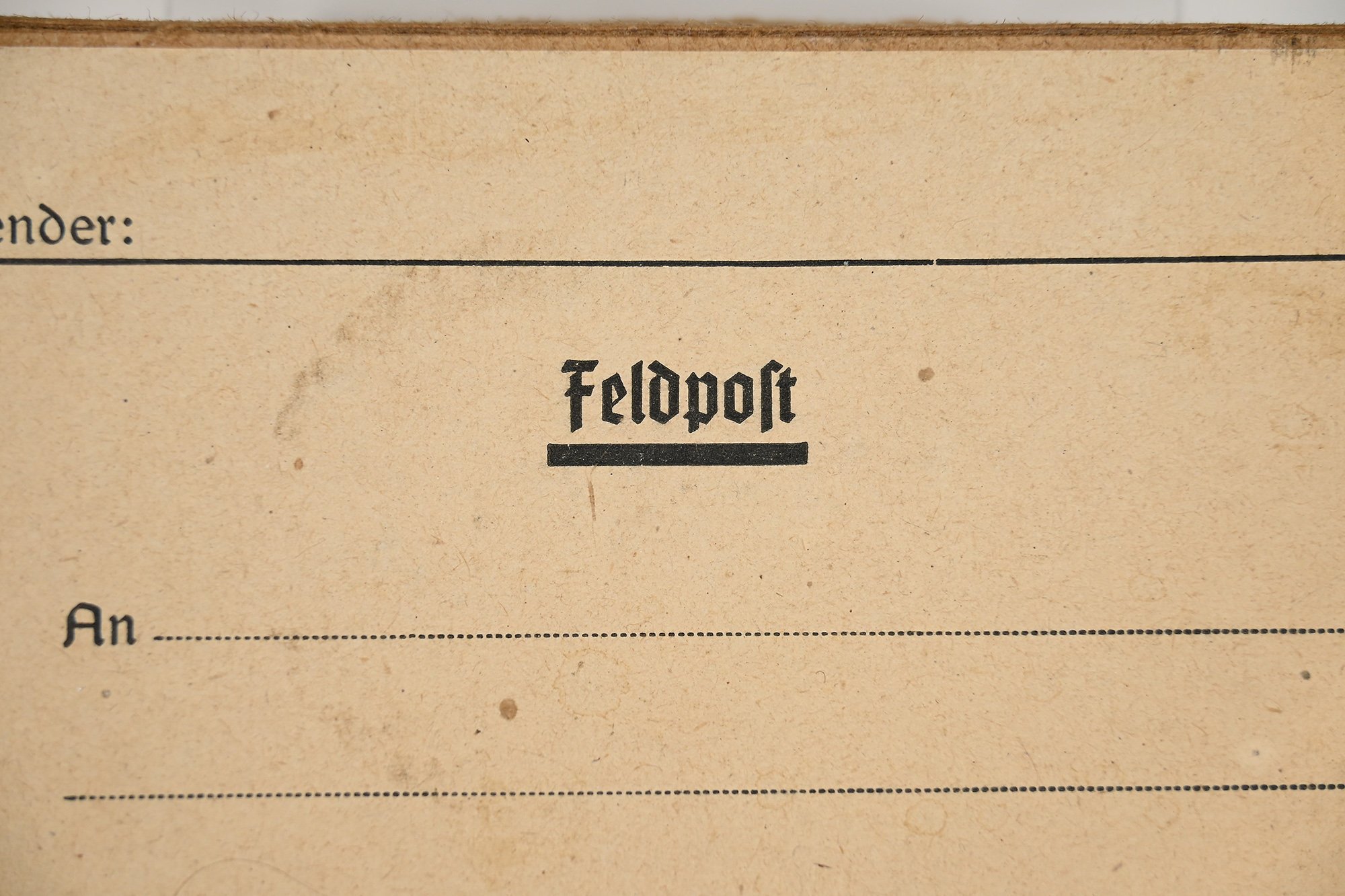 German WWII field post box