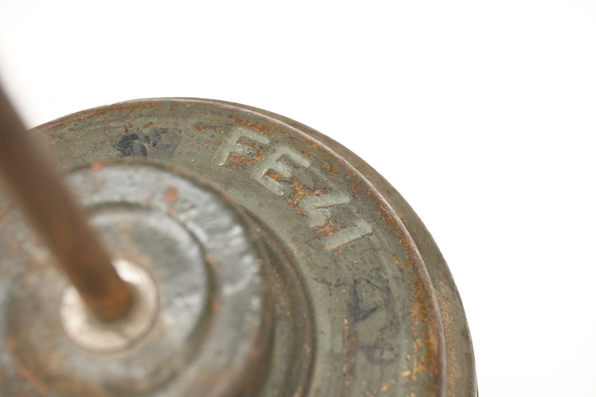 German oil can made from a gas mask filter
