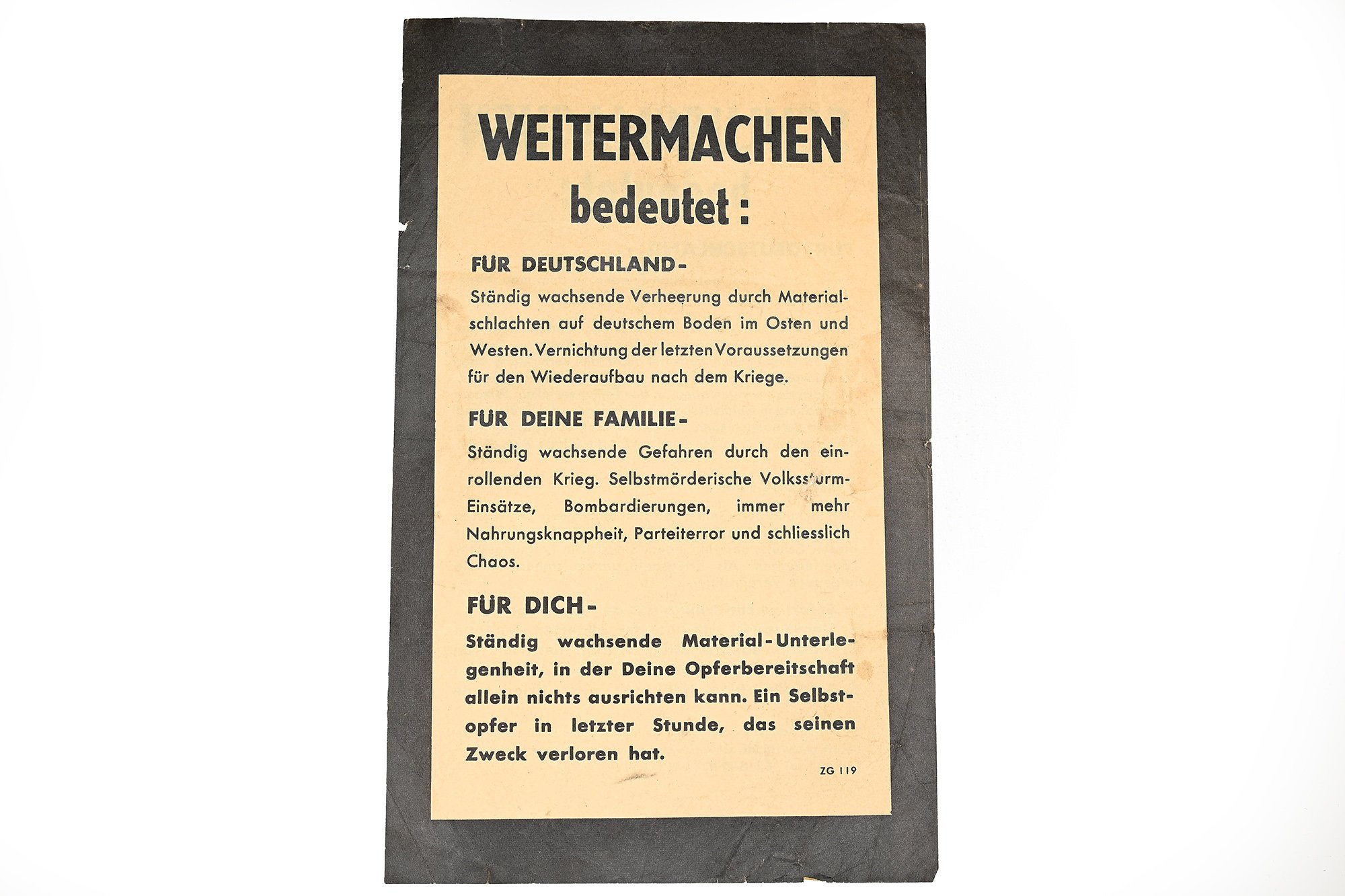 Allied propaganda pamphlet