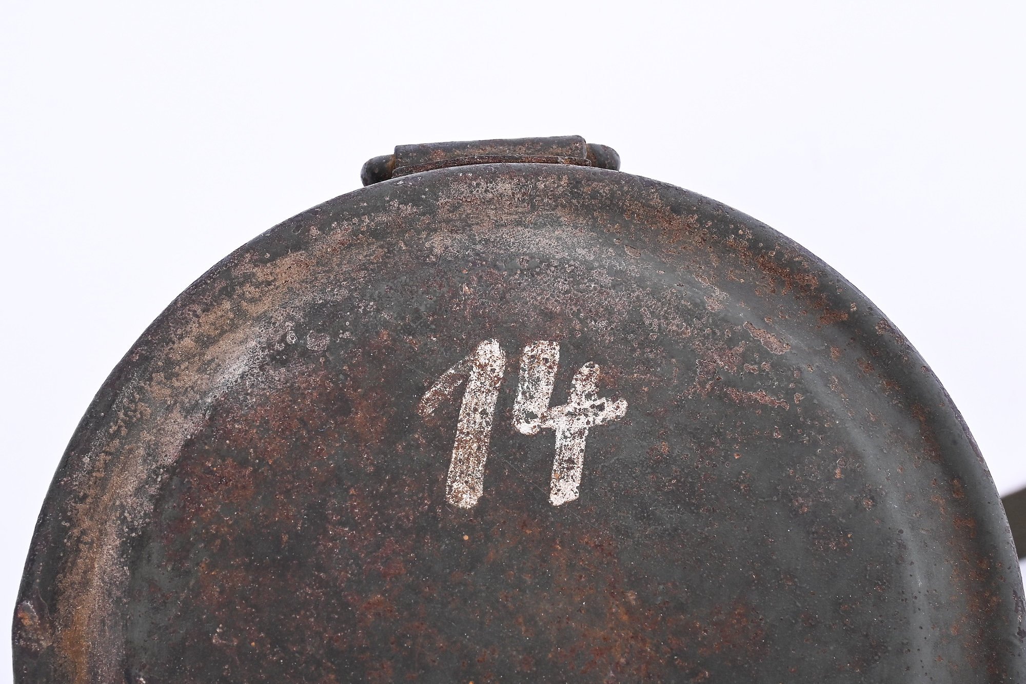 German early gas mask canister
