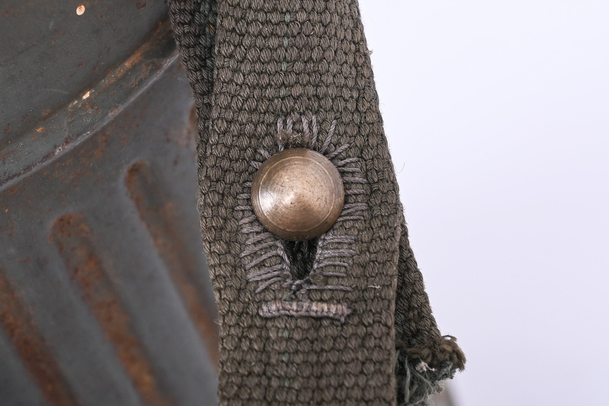German early gas mask canister