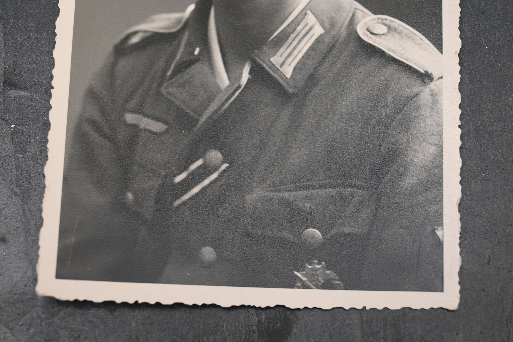 foto postkaart wehrmacht met kvk en infanterie sturmabz