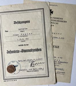 Citation set - WH (Heer) - 34.Inf.Div. - Wagner