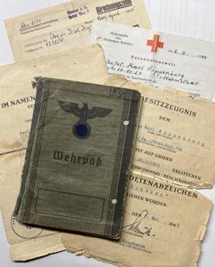Wehrpass/citation grouping - WH (Heer) - 71.Inf.Div. - Monte Cassino - Kippenberg