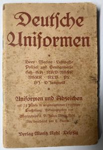 'Deutsche Uniformen' (german uniforms) booklet