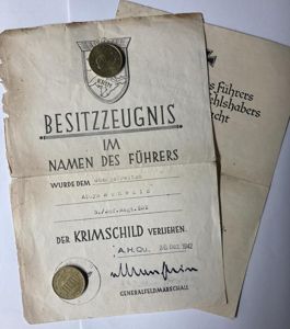Citation set - WH (Heer) - 24.Inf.Div. - Rehwald