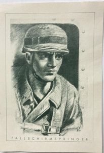 Postcard - 'Fallschirmjäger'
