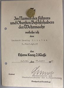 Citation - WH (Heer) - 2.Pz.Armee - (Nebelwerfer) - Schulze