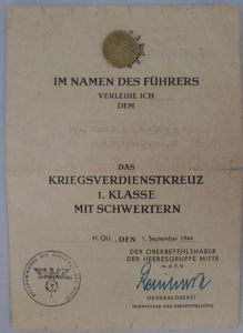 Citation - WH (Heer) - 'Heeresgruppe Mitte' - Ostermann