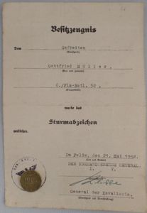 Citation - WH (Heer) - Fla-Batl.52 - Müller