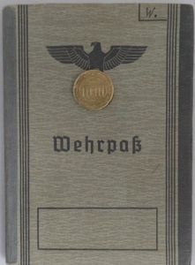Wehrpass - WH (Heer) - 155.Res.Pz.Div. /9.Pz.Div. - KIA 1944 France - Walcher