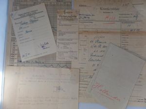 'Krankenblatt' (medical record) - Pi.Btl. 'Nederland' - Pastorik