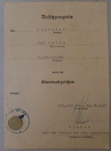 Citation - WH (Heer) - 294. Inf.Div. - Pelka