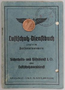 'Luftschütz-Dienstbuch' - Schmidt