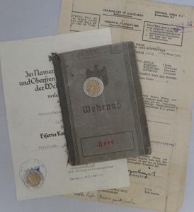 Wehrpass/citation - WH (Heer) - 86.Inf. Div. - Minninger