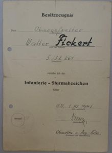 Citation - WH (Heer) - 113.Inf.Div. - Fickert