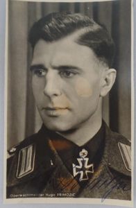 Hoffmann postcard - 'Sturmartillerie-Brigade Burg' - OL recipient - Primozic