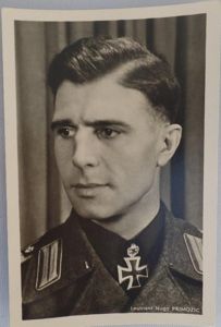 'Hoffmann' postcard - 'Leutnant' Hugo Primozic