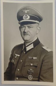 Postcard picture - 'Major' von Varendorff - 1940
