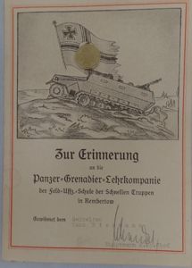 Citation - WH (Heer) - Pz.Gren.Lehrkompanie Remertow - Bissmann -