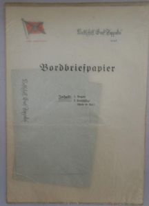'Bordbriefpapier' (ships writing paper) - 'Luftschiff Graf Zeppelin'