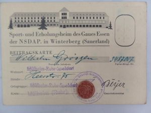 Contribution card - 'Erholungsheim Winterberg' - Grösgen
