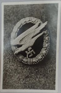Postcard - 'Unsere Luftwaffe' - 'Fallschirmschule Wittstock' - Mergel