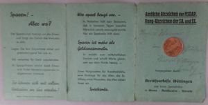 'Amtliche Abzeichen der NSDAP,Rang-Abzeichen der SA.und SS'